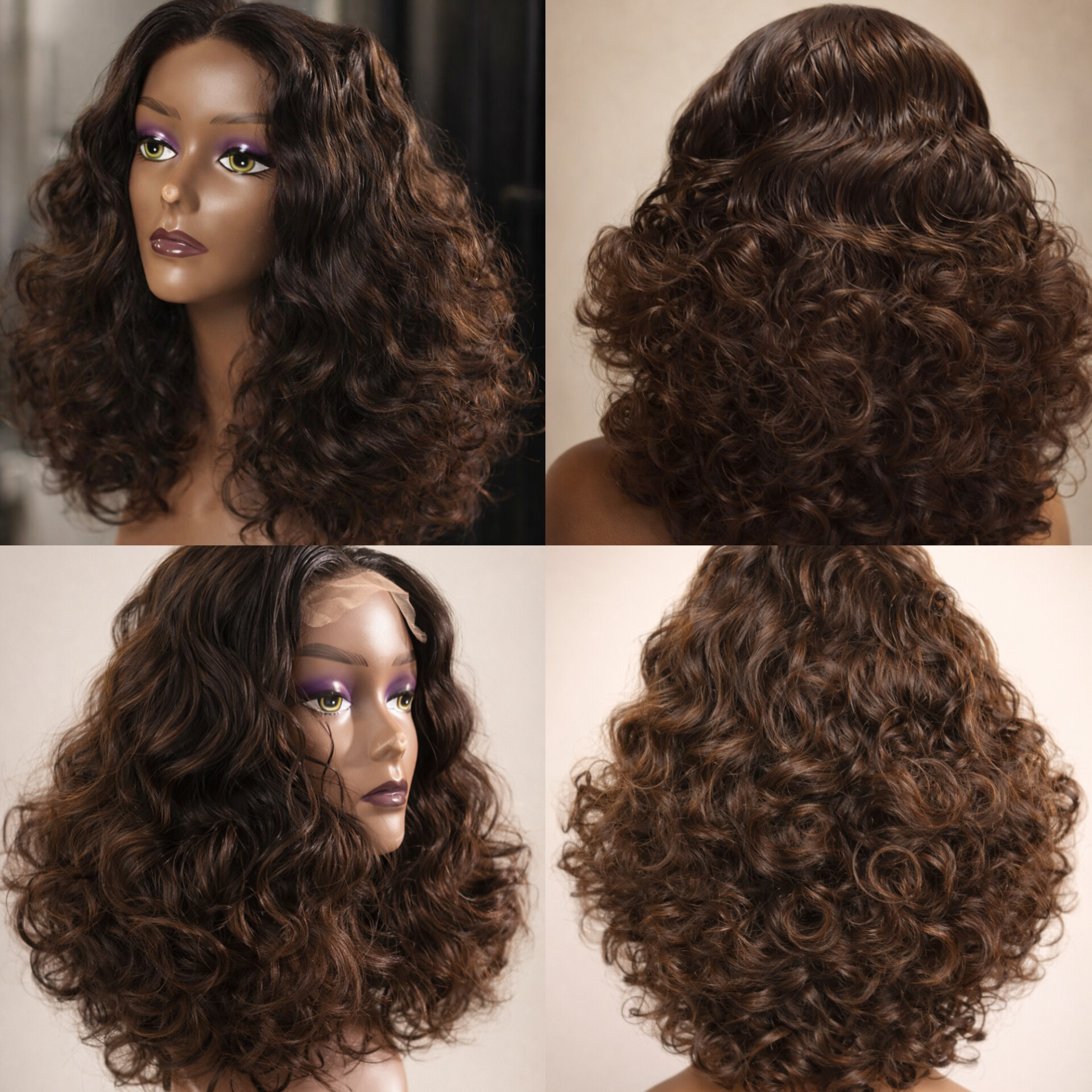 long bouncy wig
