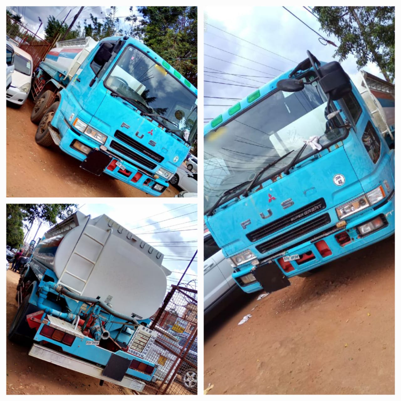 Fuso super great water tank