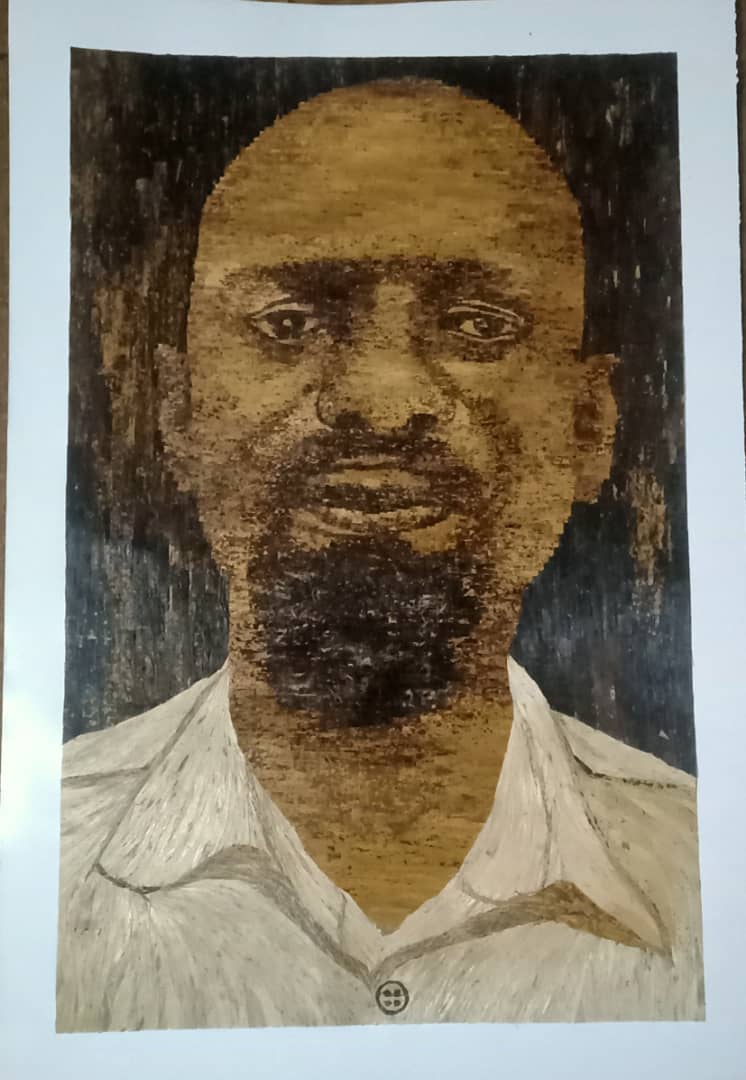 Fiber mosaics  portraits