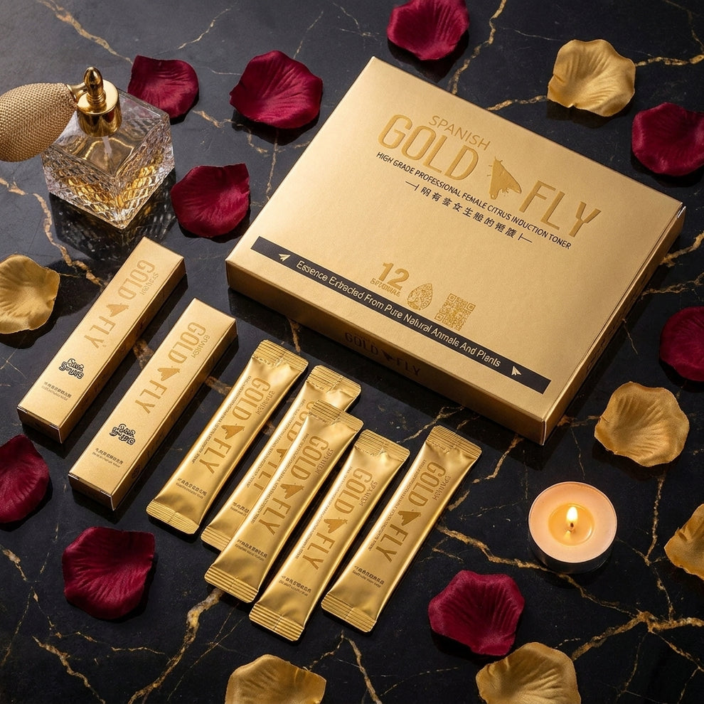 SPANISH GOLD FLY FOR LADIES 
1. Boosts ability to reach sexual climax
2. Boosts high sexual libido and desire
3. Brings high self-esteem
4. Improves high energy levels
5. Improves sexual arousal