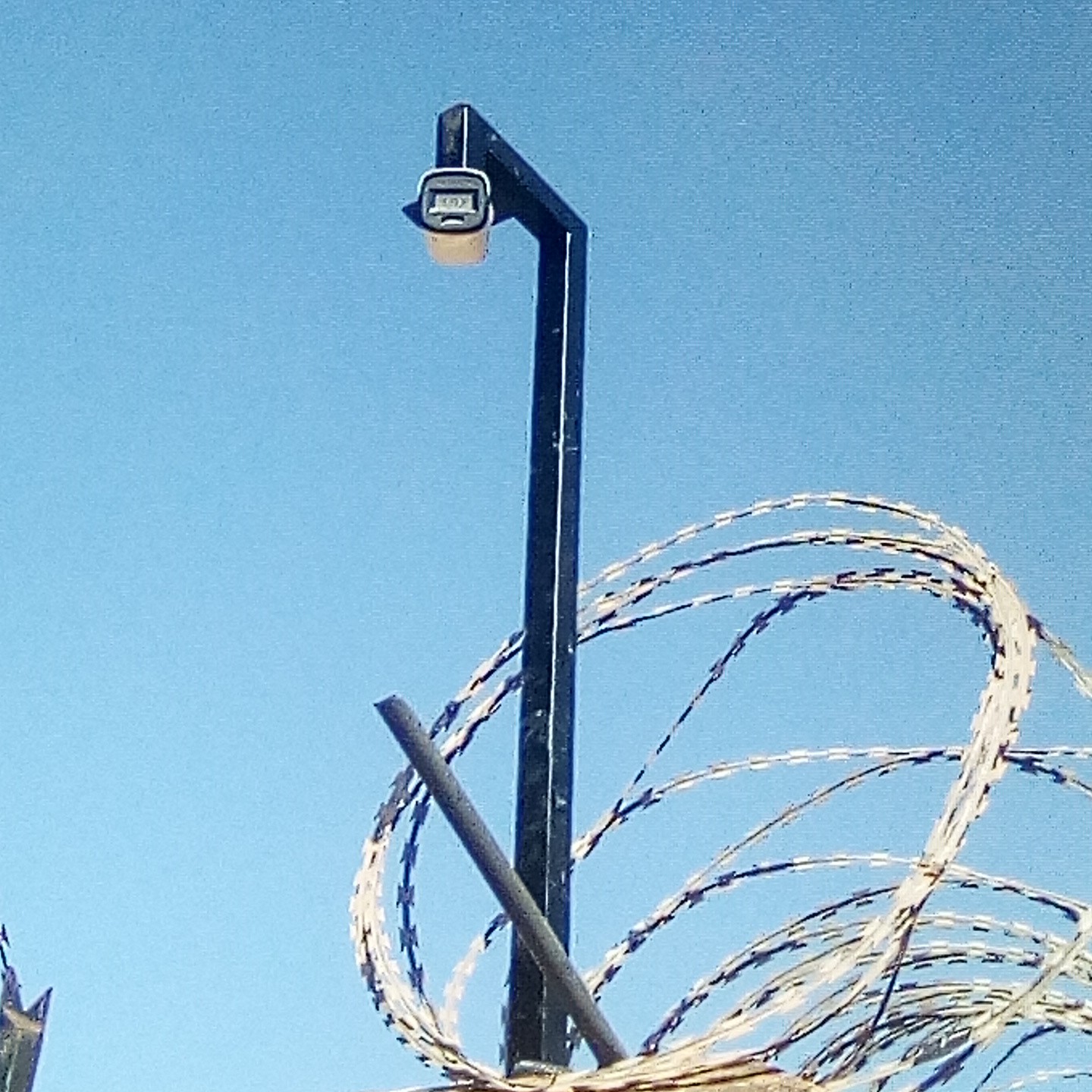 Razor wire installation@ metre