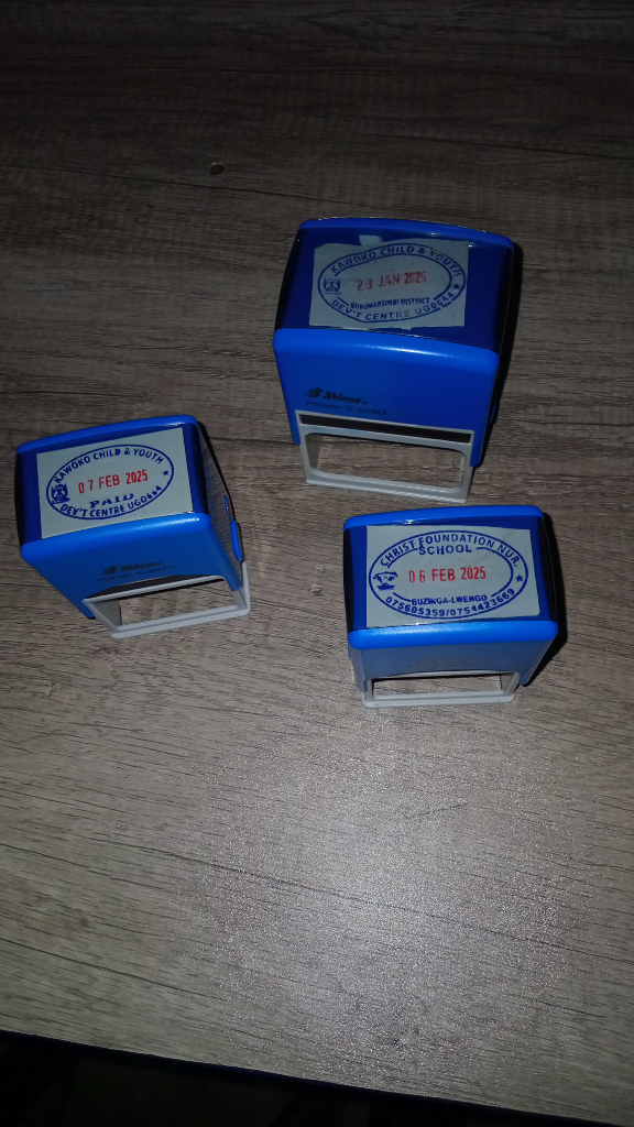 Self inked and rubber stamp making
