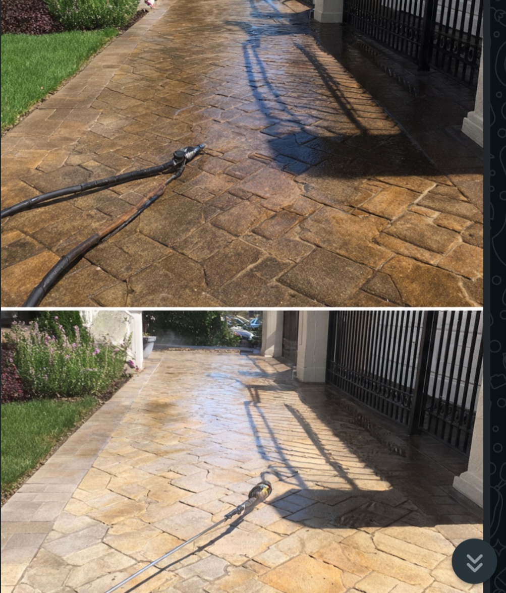 pavers and roof cleaning