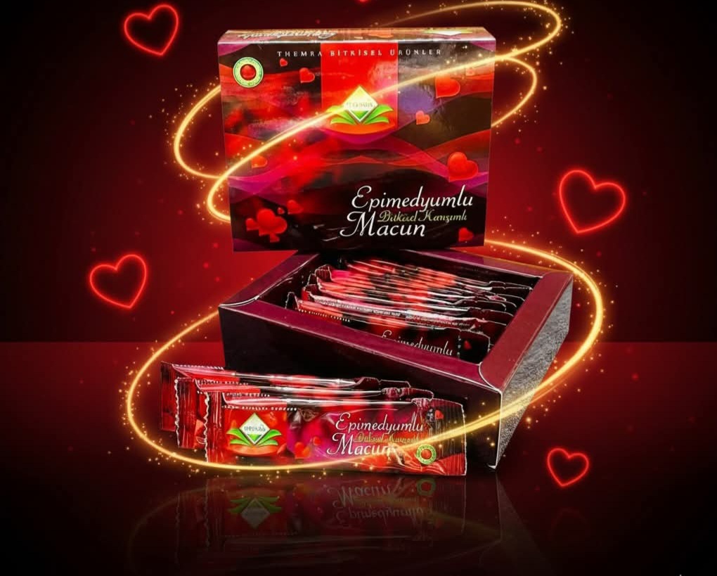 Epimedyumlu Macun honey 
1. Boosts libido and desire
2. Improves strong erection
3. It enables you last longer
4. Increases confidence
5. Helps to reduce stress and fatigue
6. Overall well-being, physically and mentally