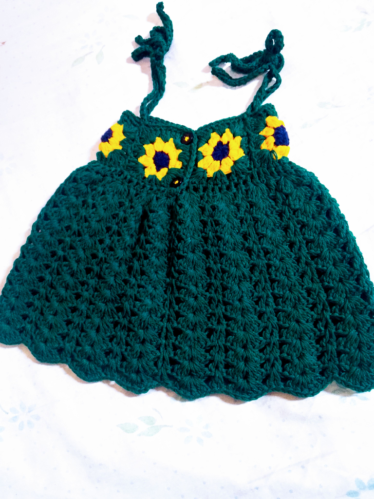 baby crochet dress