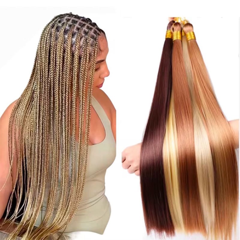 bone straight braids