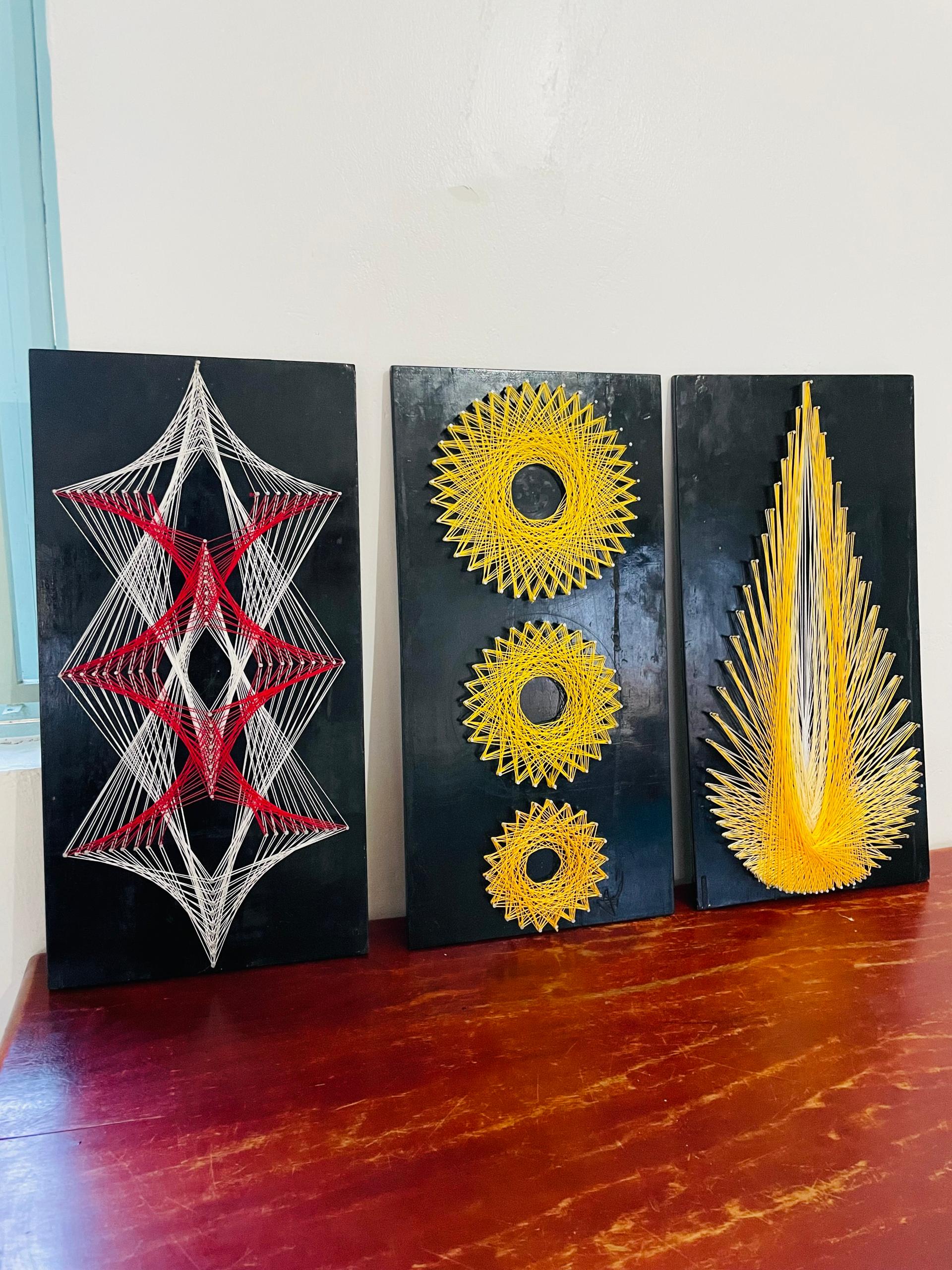 string art piece size 30x60cm