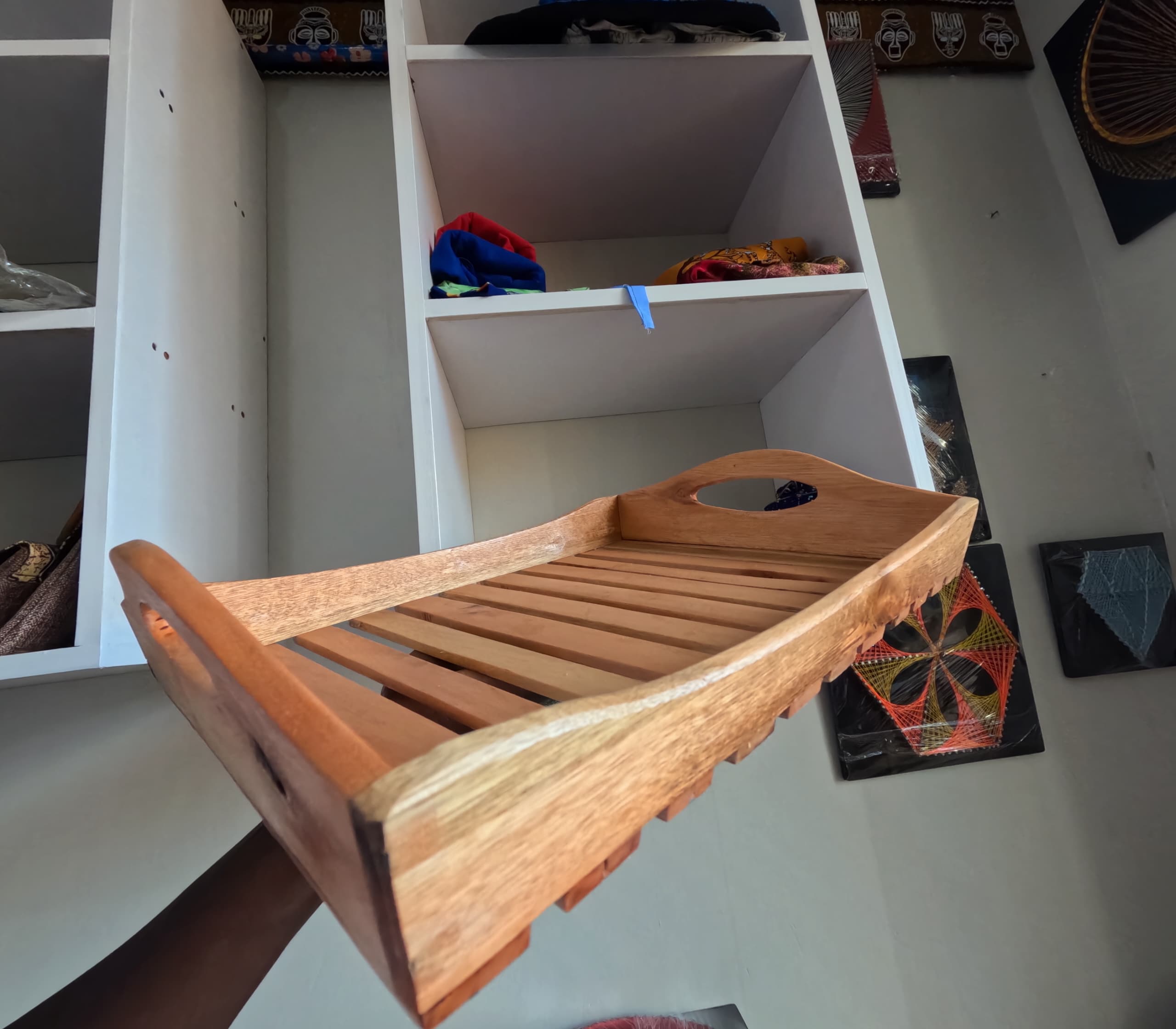 wooden serving tray