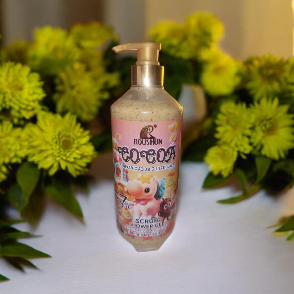 ROUSHUN COCOA SCRUB SHOWER GEL 1000MLS