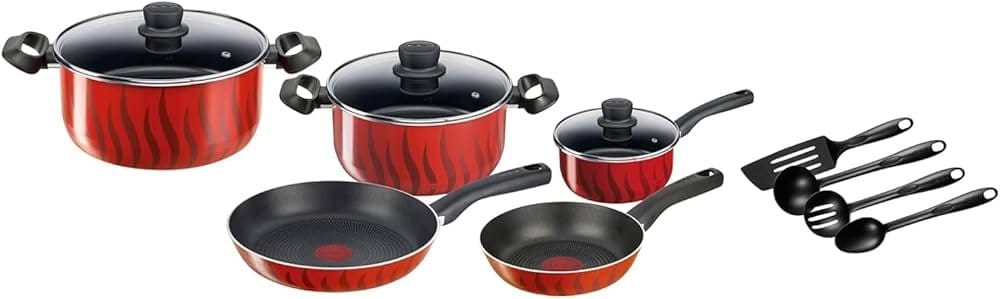 TEFAL 12pcs Non stick tempo flame