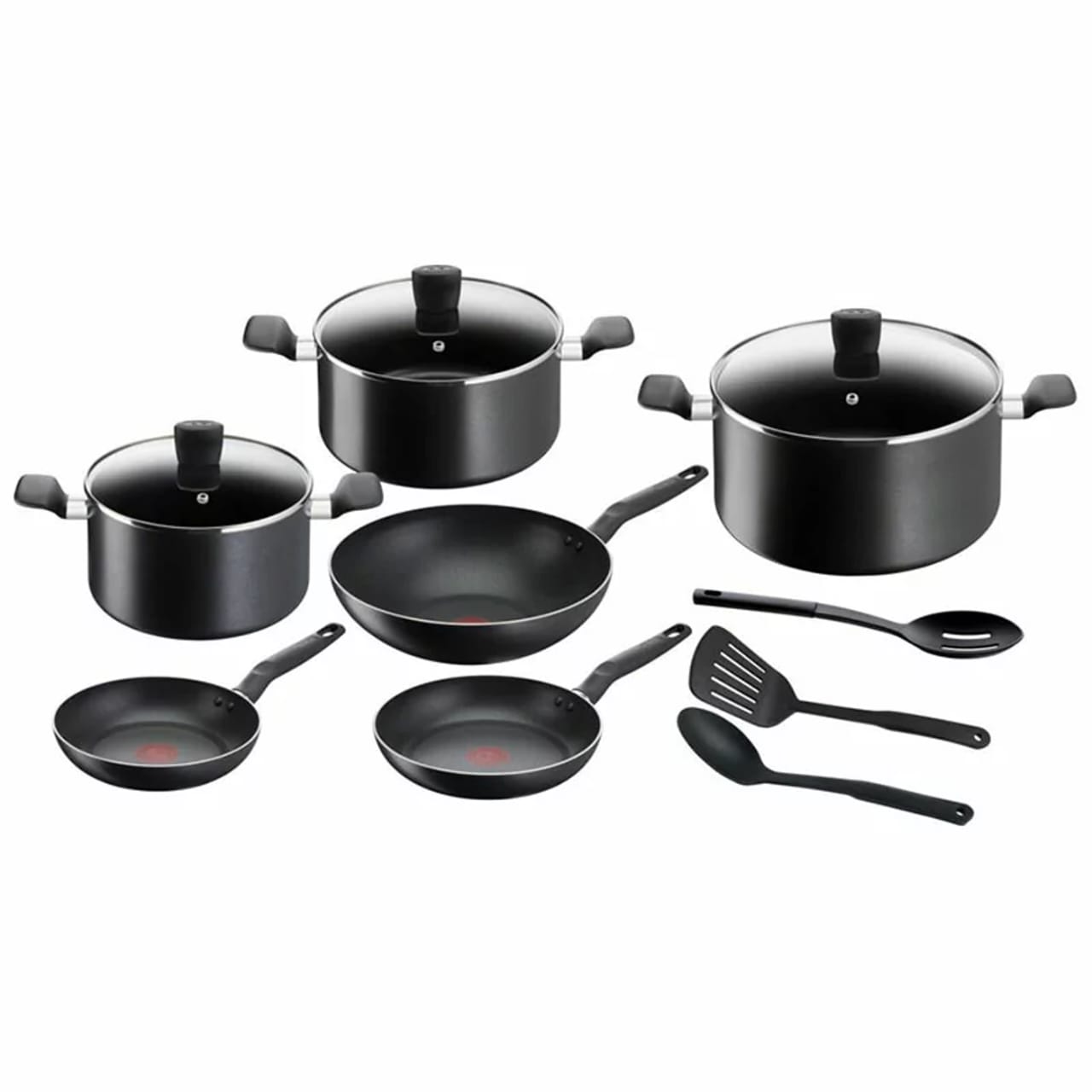 Tefal 12pcs non stick super cook black