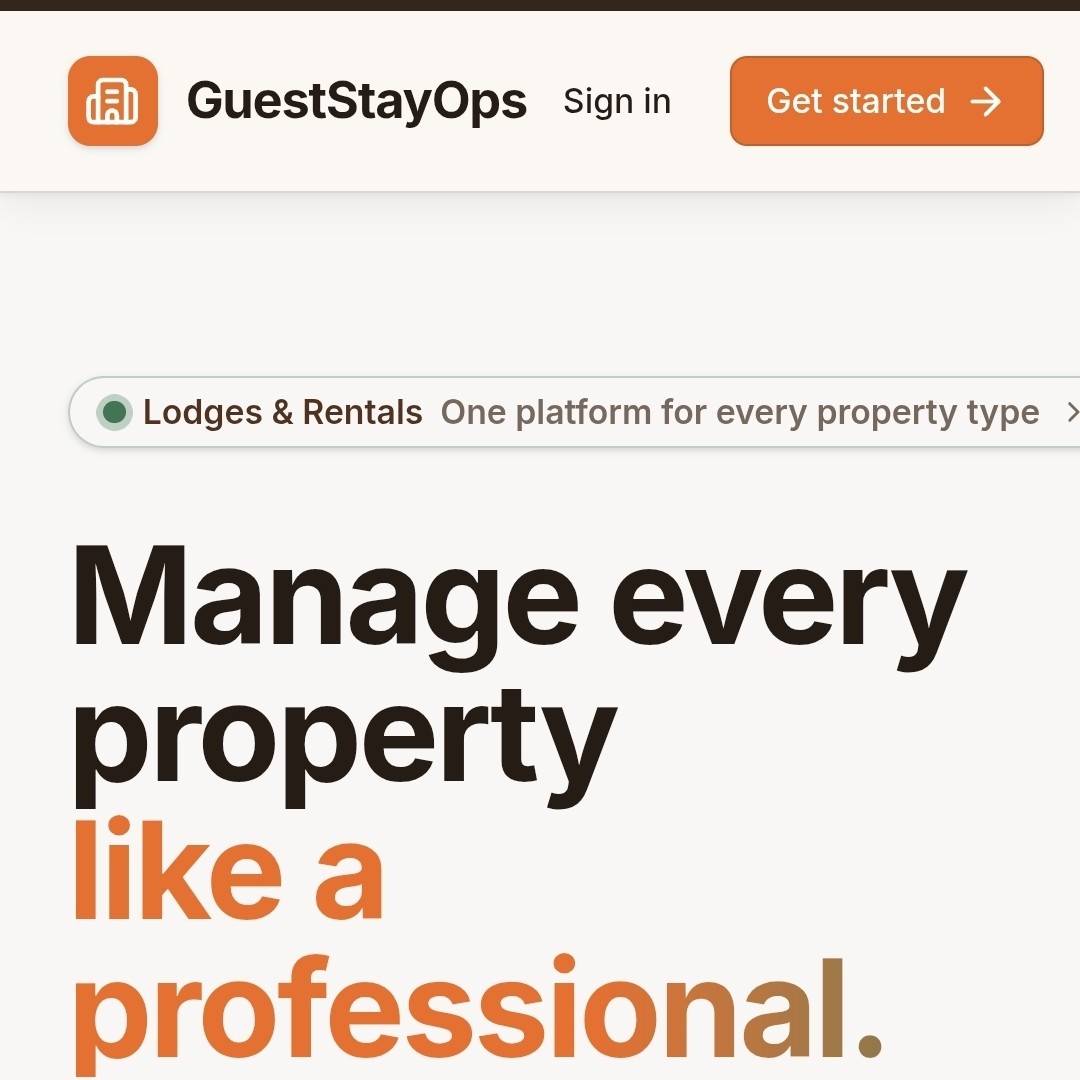 Guest house and Rentals Management system(SaaS) visit https://gueststayops.com