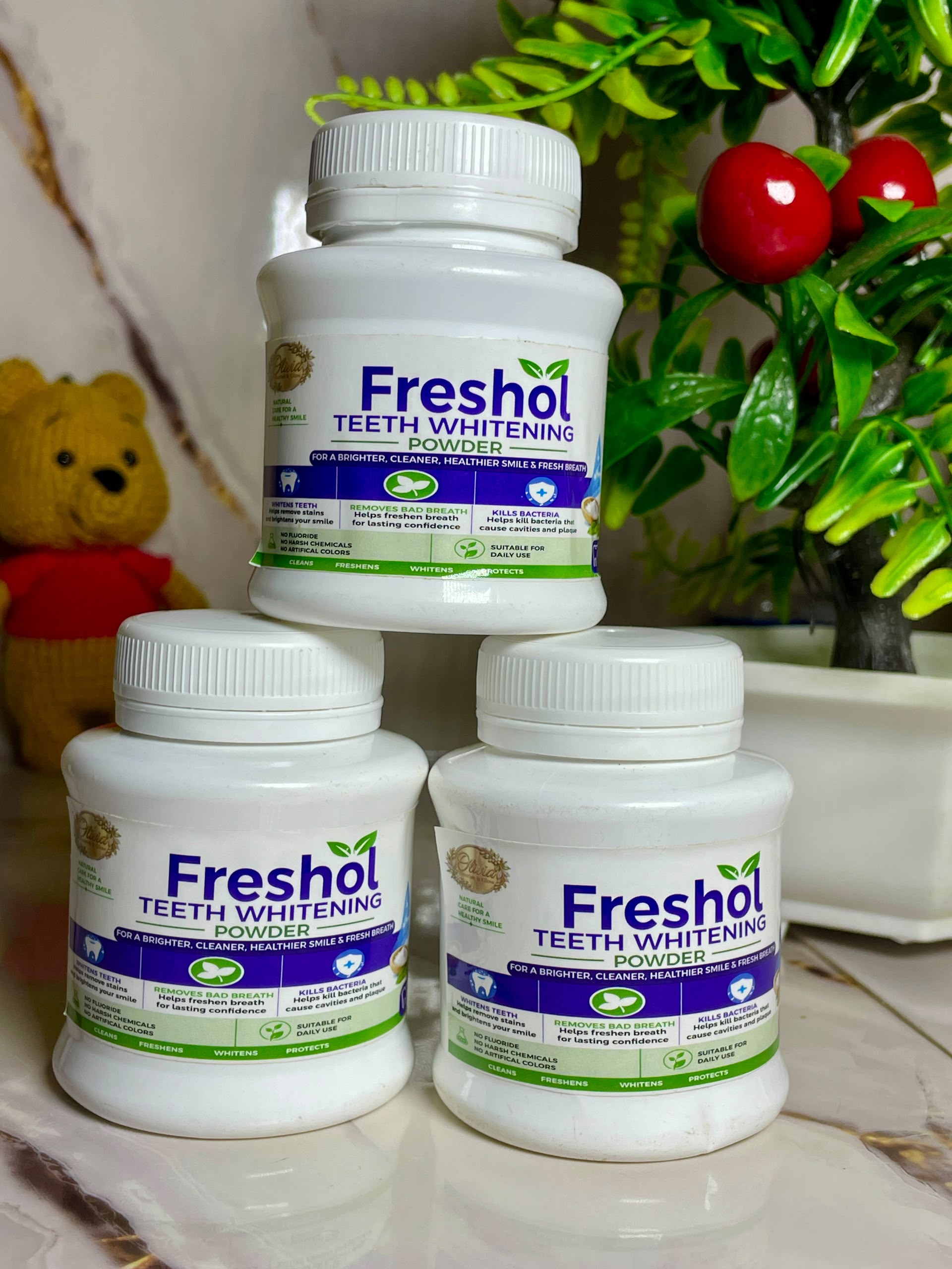 Teeth whitening powder