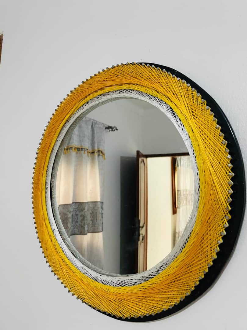 mirror string art size 40x40cm