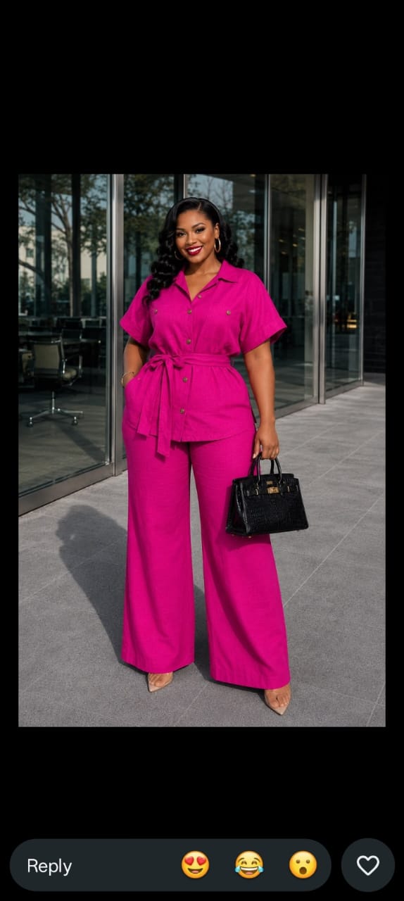 2 piece linen outfit