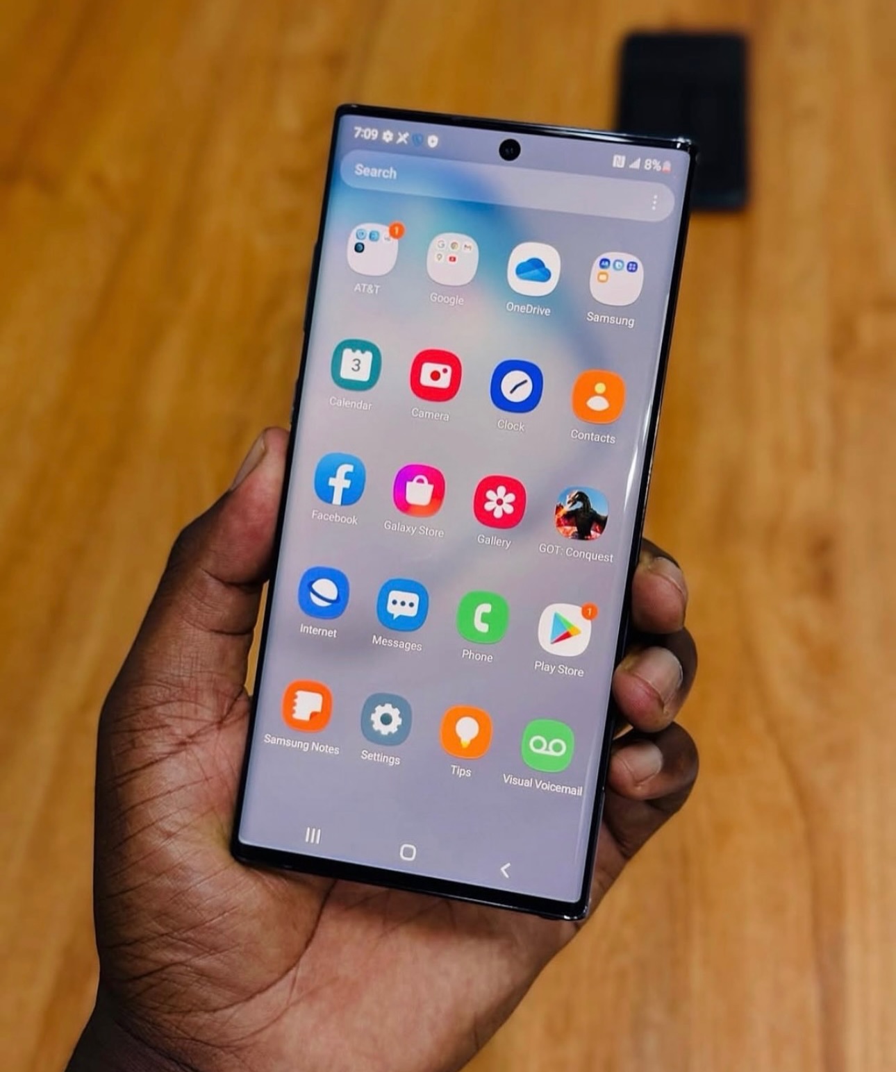 Samsung galaxy note 10 plus 
256gb memory, 12gb ram plus wide display and strong battery