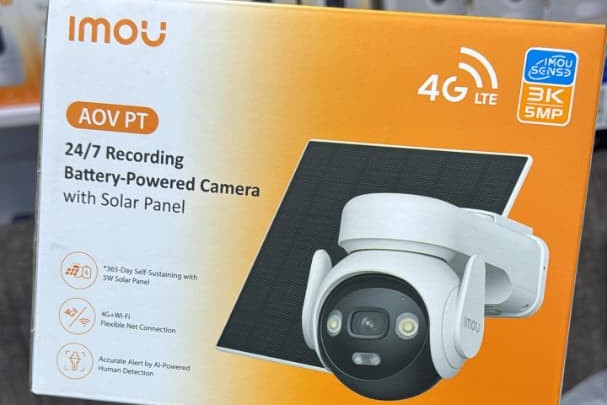 Imou single lens solar AOV camera, it supports 2way communication, supports 4g sim and memory card,long lasting battery, comes with solar panel,motion detection, human detection. 1 year warranty